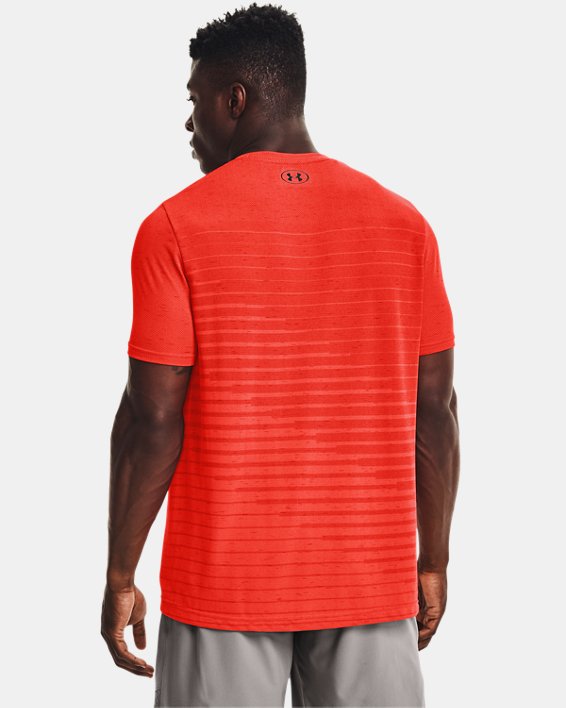 Men's UA Seamless Fade Short Sleeve, Orange, pdpMainDesktop image number 1